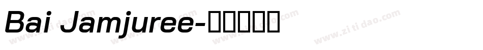 Bai Jamjuree字体转换